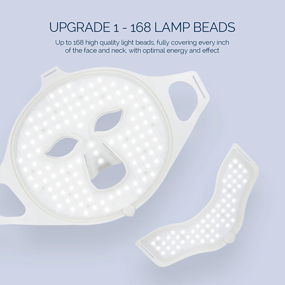 Silicone LED Facial Mask 7 Colors Photon Beauty Face Neck Care Mask Skin Whitening Skin Rejuvenation mascara faciales led